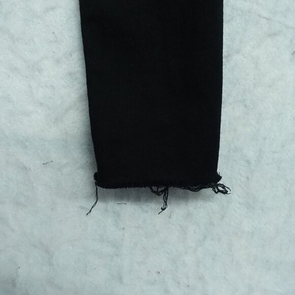 Frame Denim Le High Skinny Jeans Women's Size 24 Black Distressed Cotton - Picture 11 of 13